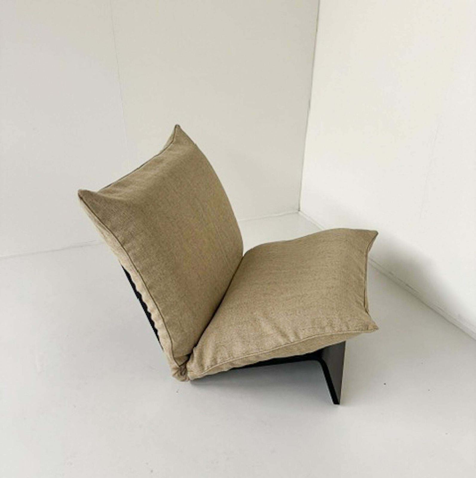 Mid Century Modern Armchair, Italy, Wood And Fabric   3 Available photo vintage