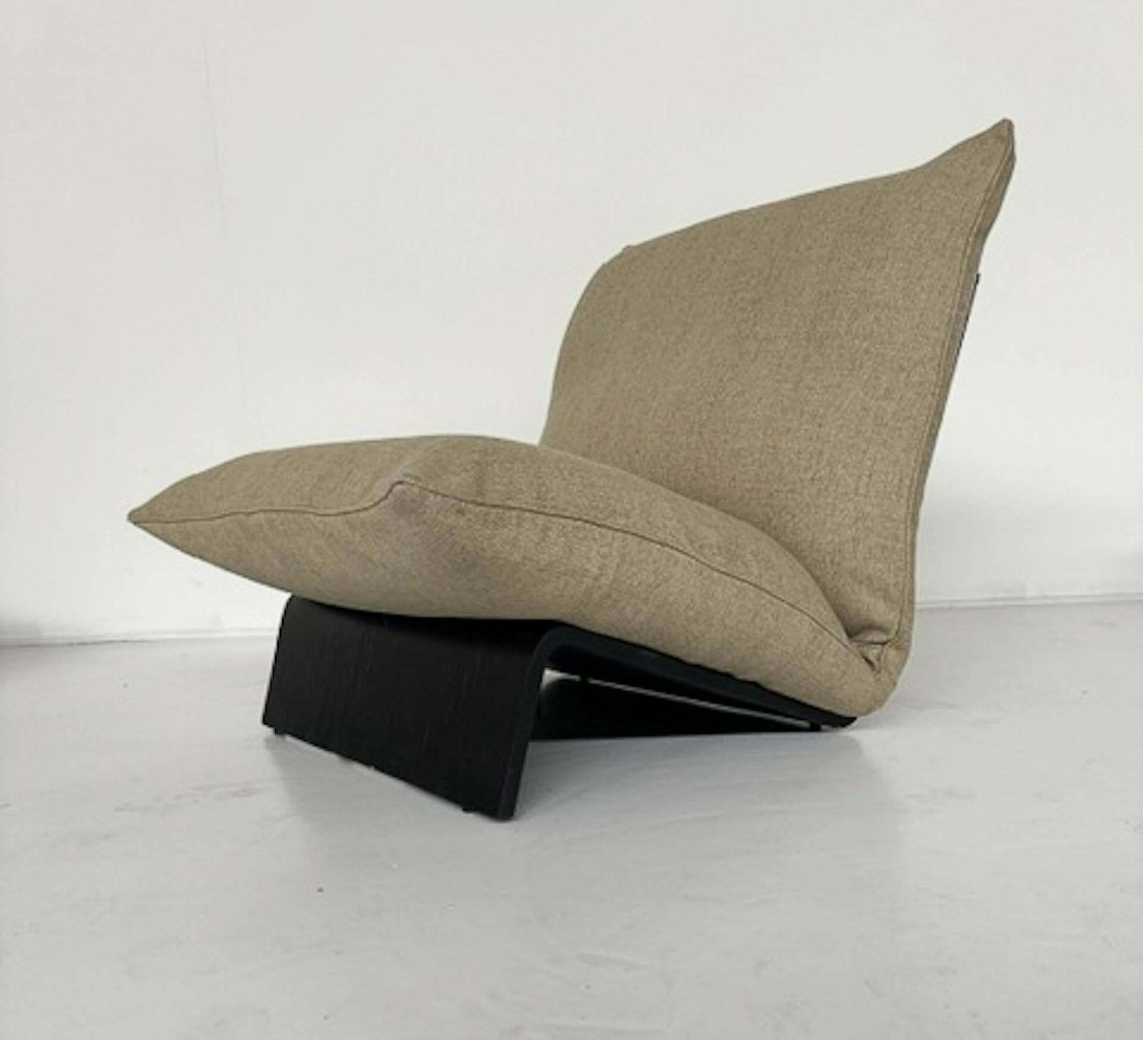 photo for sale Mid Century Modern Armchair, Italy, Wood And Fabric   3 Available