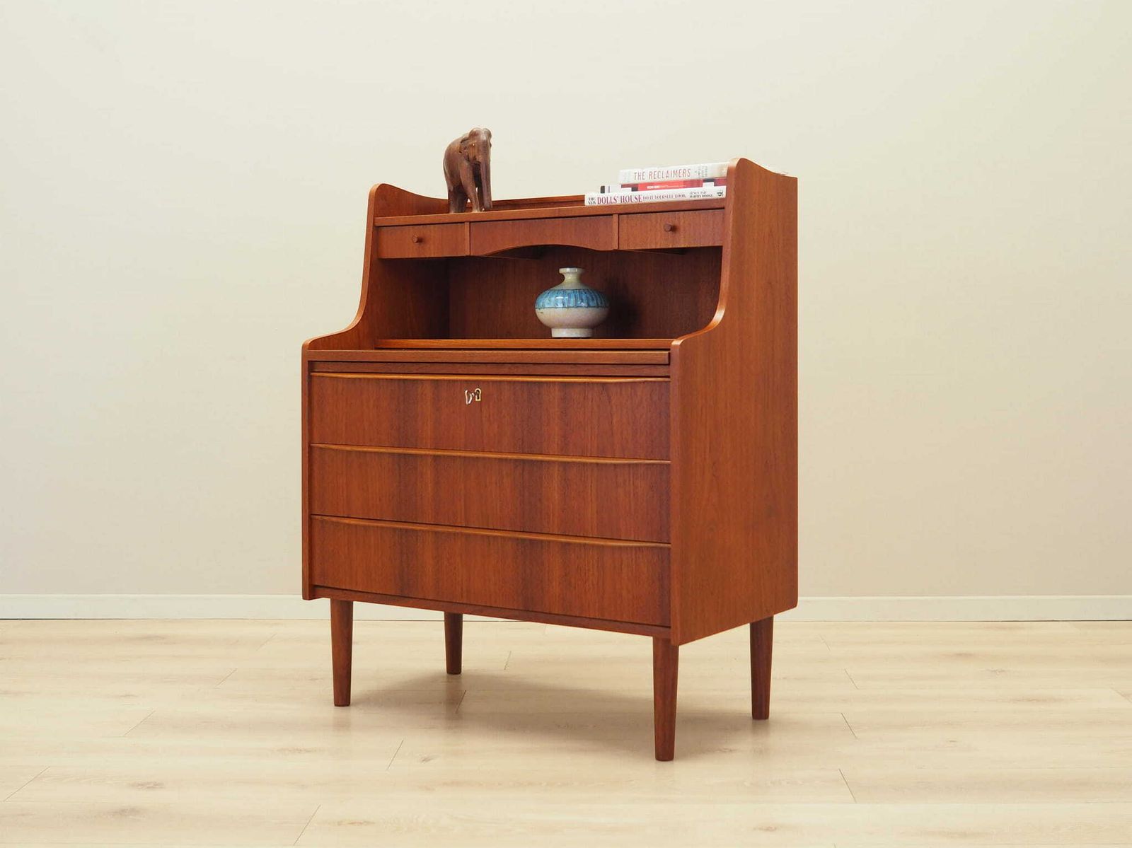 Teak Secretary, Danish Design, 1970s, Production: Denmark photo Furniture