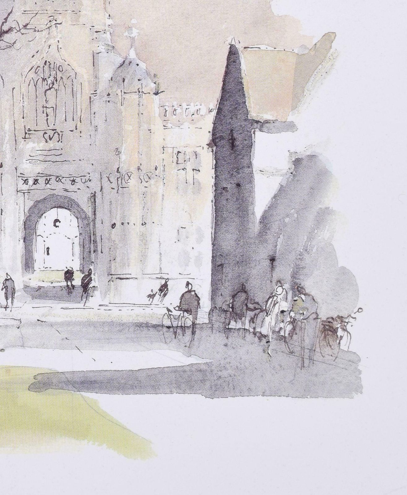 Christ Church, Oxford Lithograph By Hugh Casson 1989 photo Art