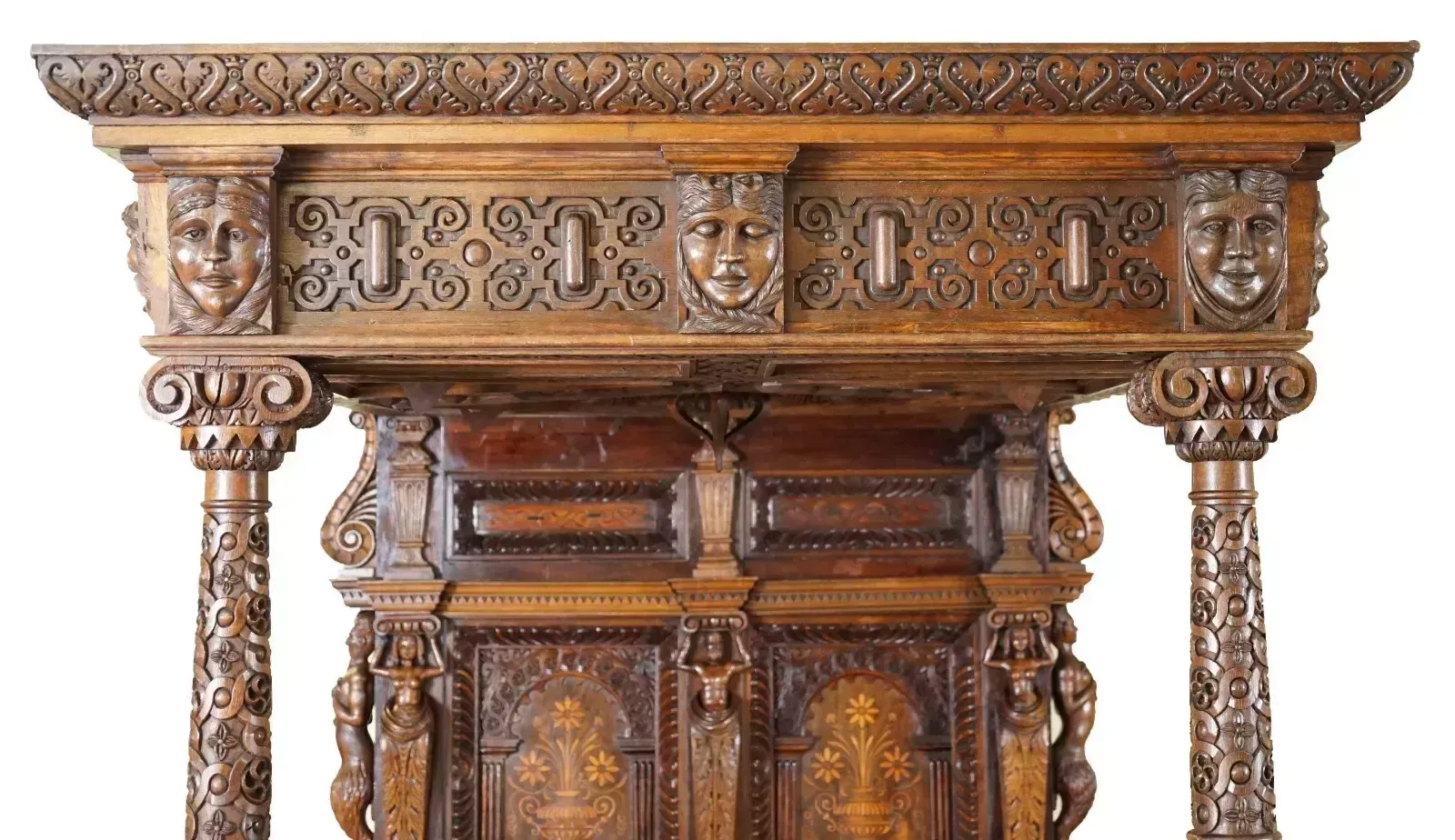 Large & Important Antique Circa 1600 Charles I Documented English Oak Tester Bed photo 80000.0