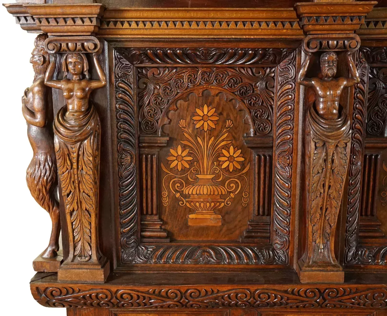 photo vintage Large & Important Antique Circa 1600 Charles I Documented English Oak Tester Bed