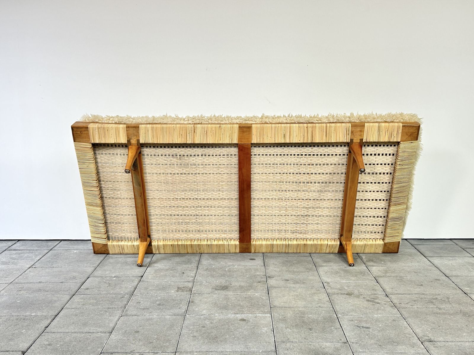 Walnut And Cane Daybed Attributed To Ib Kofod Lasen Denmark 1950ies photo Furniture