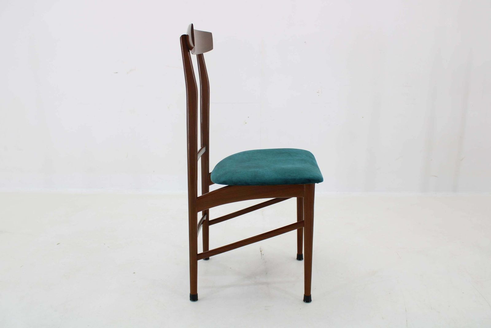1960s Set Of Four Mahogany Dining Chairs, Italy photo vintage