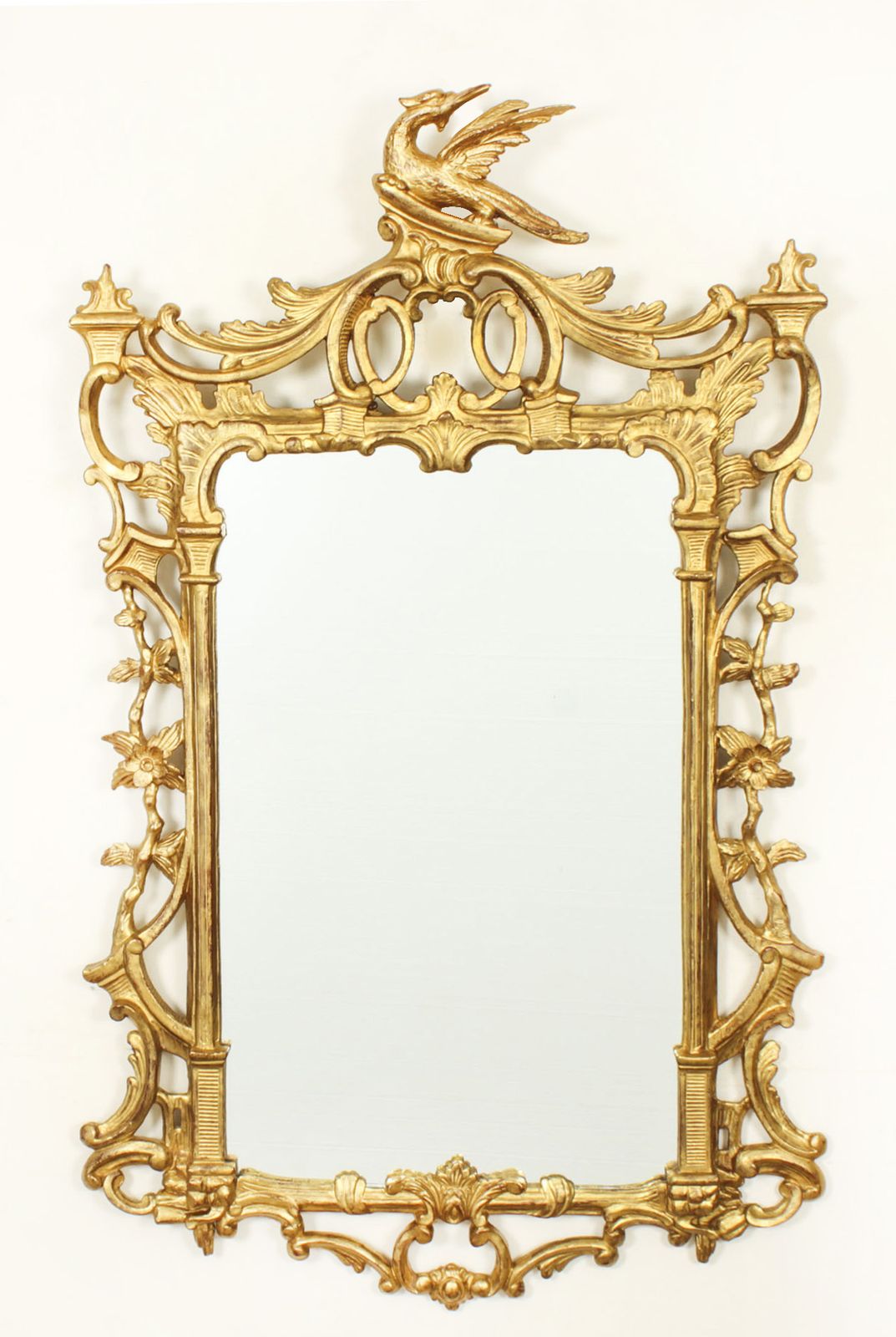 Antique French Decorative Giltwood Mirror 19th Century  127 X 77cm photo vinterior