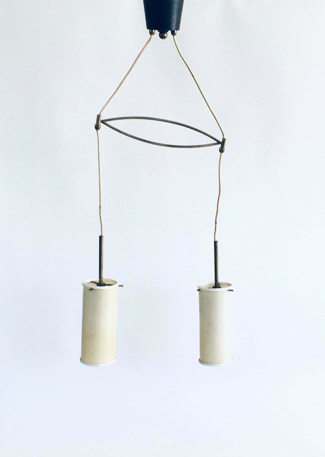 1950's Rotaflex Double Pendant Lamp photo Lighting