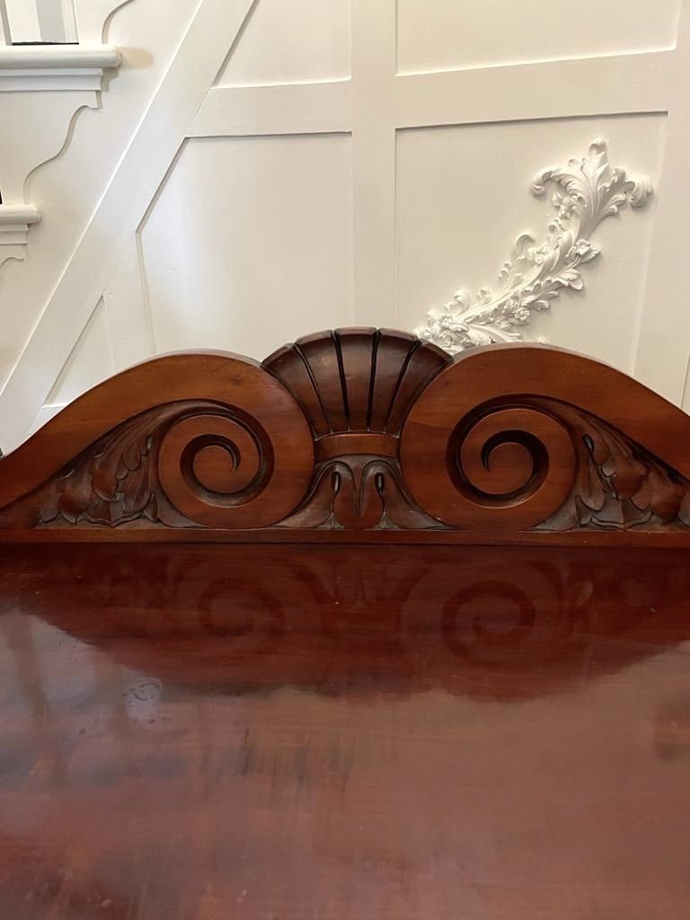 3245.0 Large Unusual Antique 19th Century Quality Mahogany Wardrobe photo