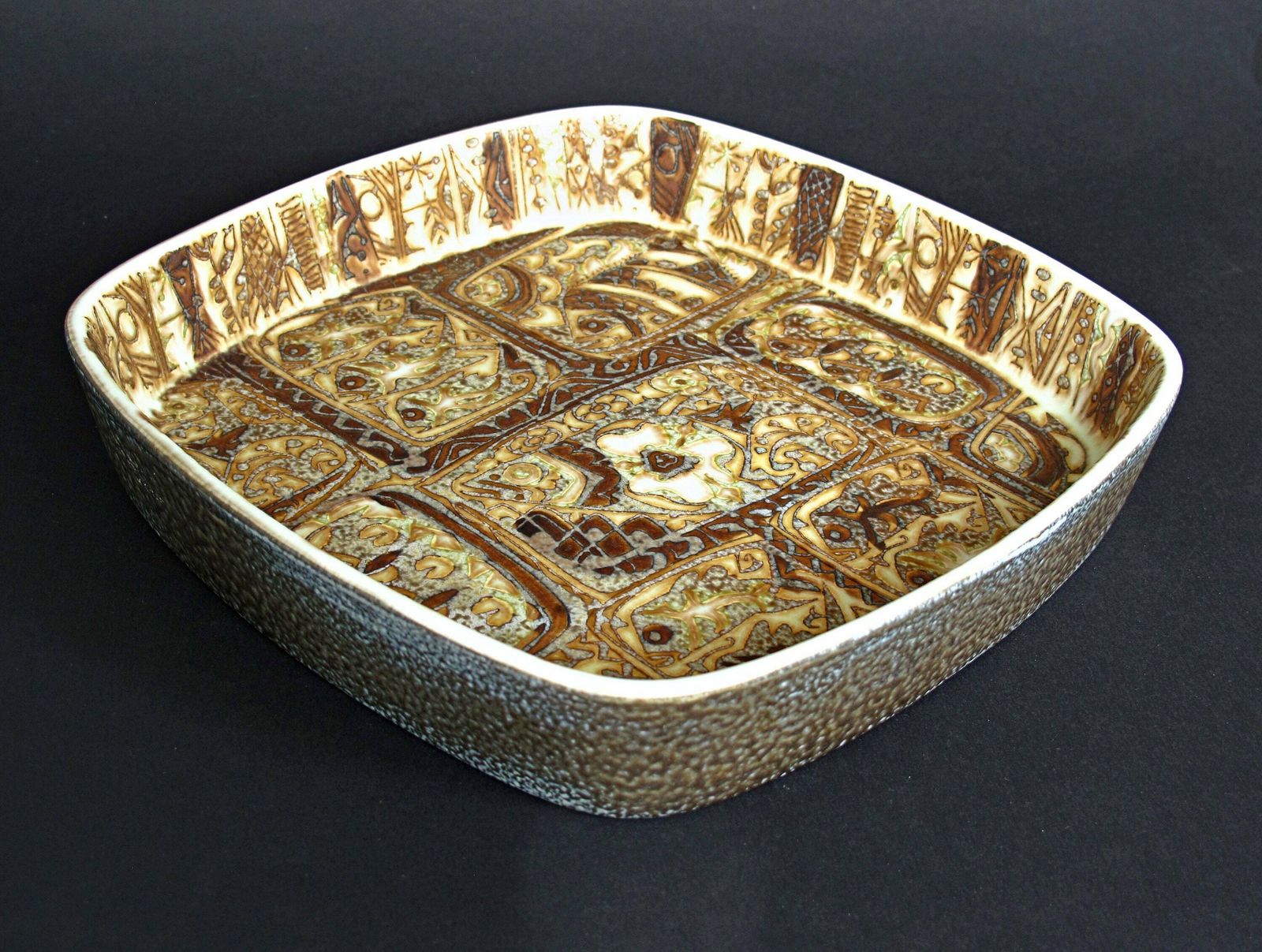 Royal Copenhagen Baca Fajance Dish By Nils Thorssen 719/2884 Denmark photo Home Decor