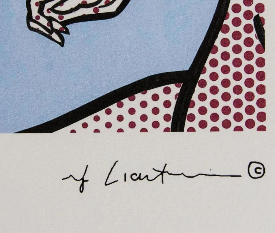 1980s Original Roy Lichtenstein "Nude With Beach Ball" Limited Edition Lithographv photo 1350.0