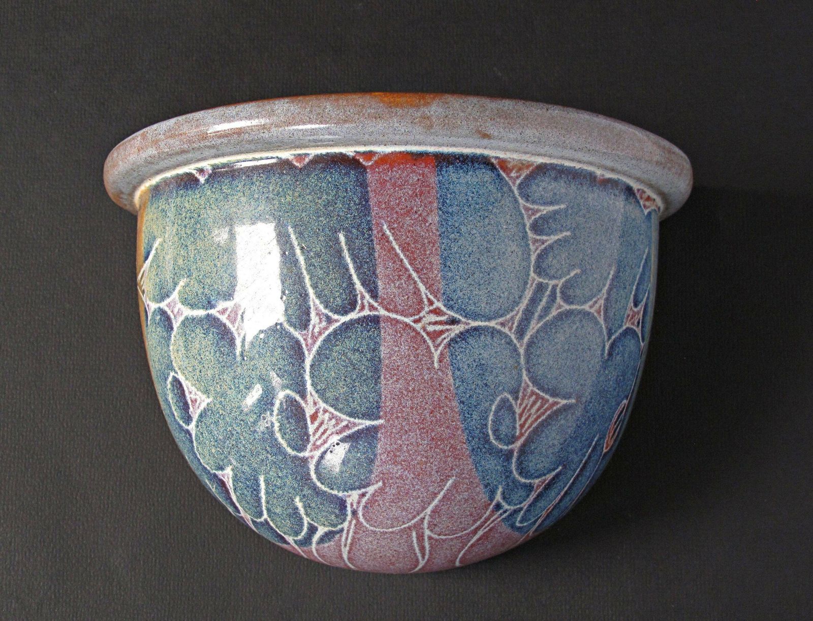 photo furniture Diana Worthy Wall Pocket Planter Or Vase For Crich Pottery Crich Pottery Wall Pocket Planter Or Wall Pocket Vase By Diana Worthy