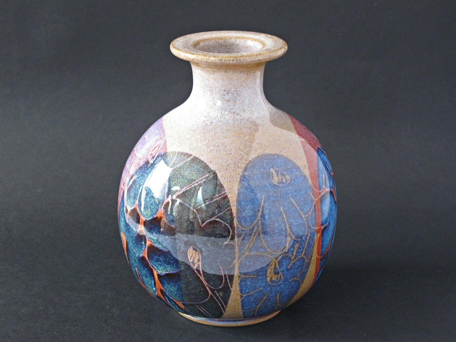 Diana Worthy Candle Holder For Crich Pottery   Crich Pottery Candleholder By Diana Worthy photo for sale