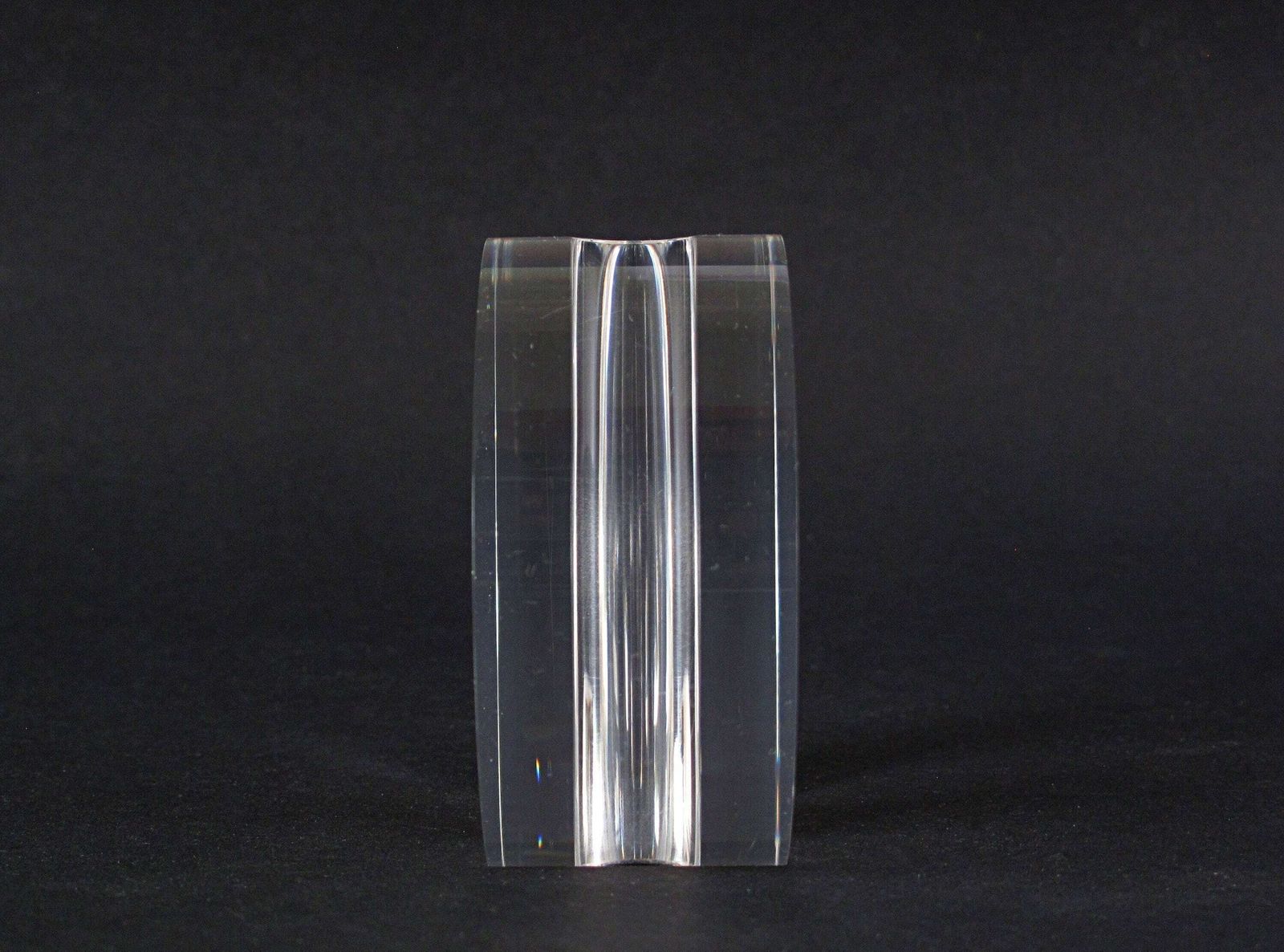 Feliceantonio Botta Lucite Vase   Clear Lucite Soliflore Vase By Felice Antonio Botta Of Italy photo vinterior