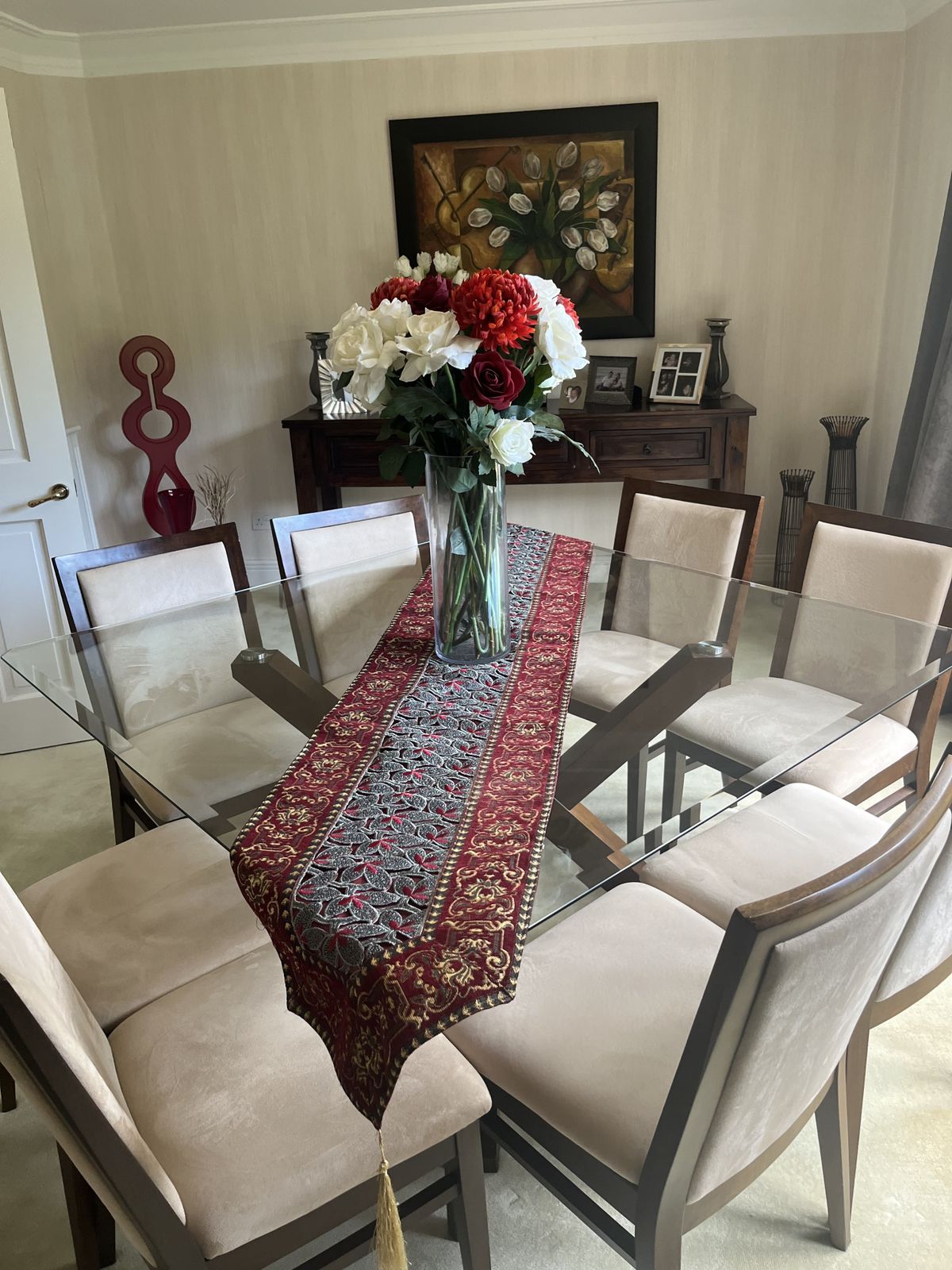 Glass Dining Room Table photo for sale
