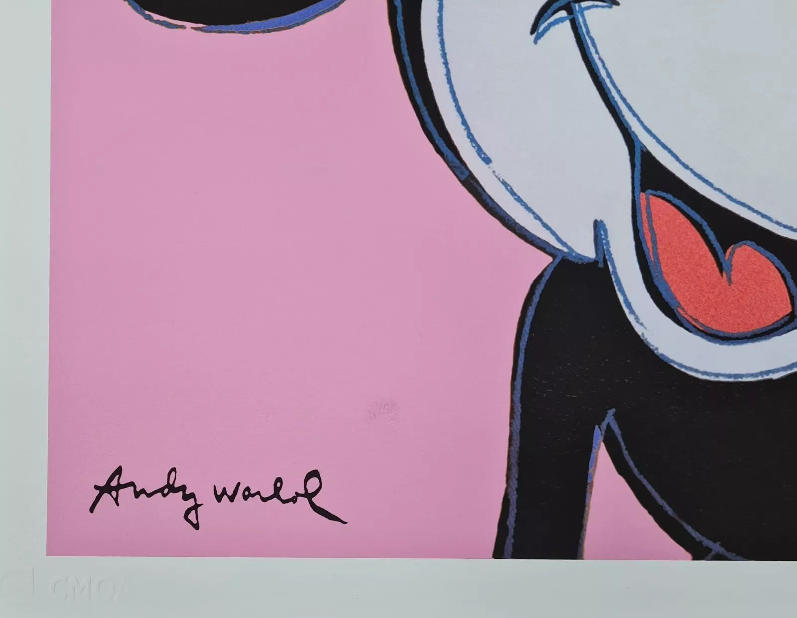 1990s Andy Warhol Mickey Mouse Pink Lithograph photo for sale