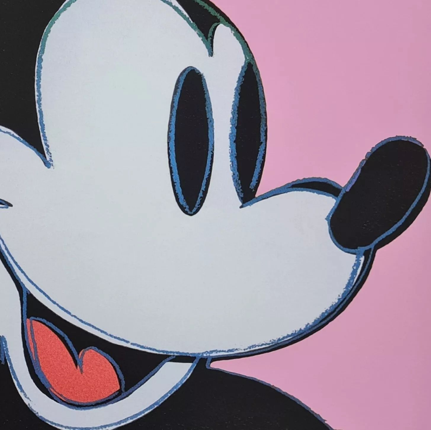1990s Andy Warhol Mickey Mouse Pink Lithograph photo buy