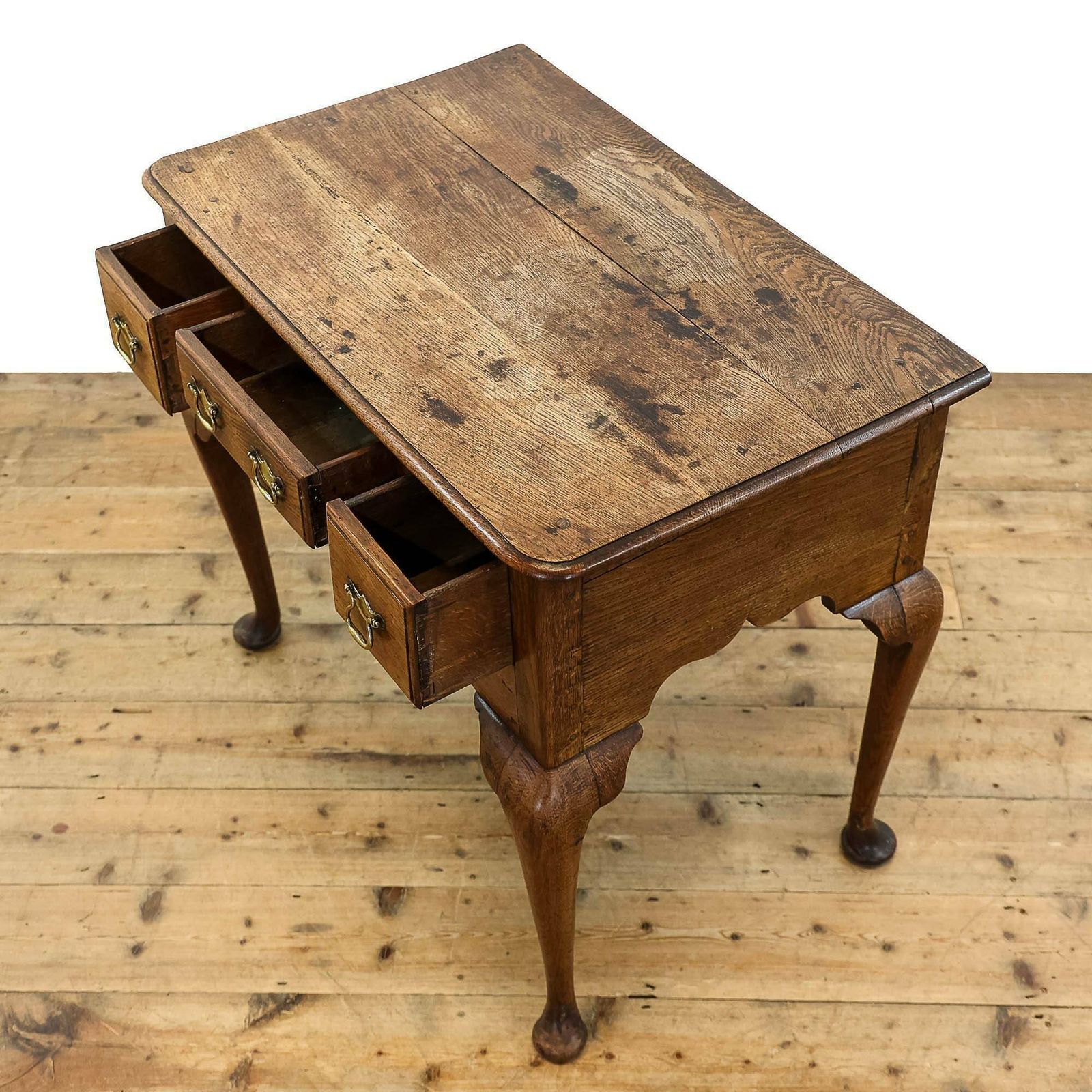 Antique 19th Century Oak Lowboy  Tables  Furniture  Side Table photo vinterior