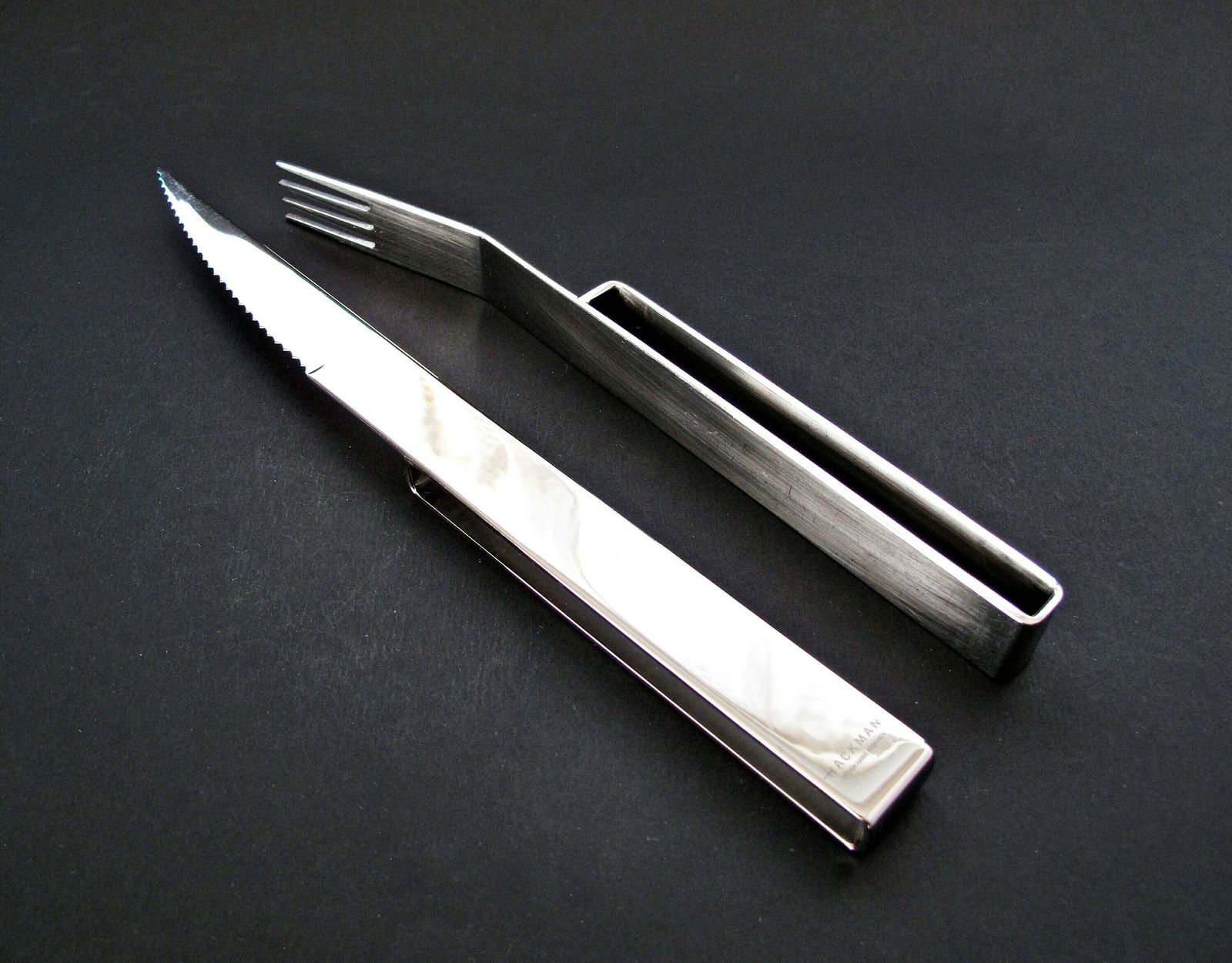 Hackman Steak Cutlery Designed By Harri Koskinen   Stainless Steel Steak Cutlery By Hackman For Iitala, Finland