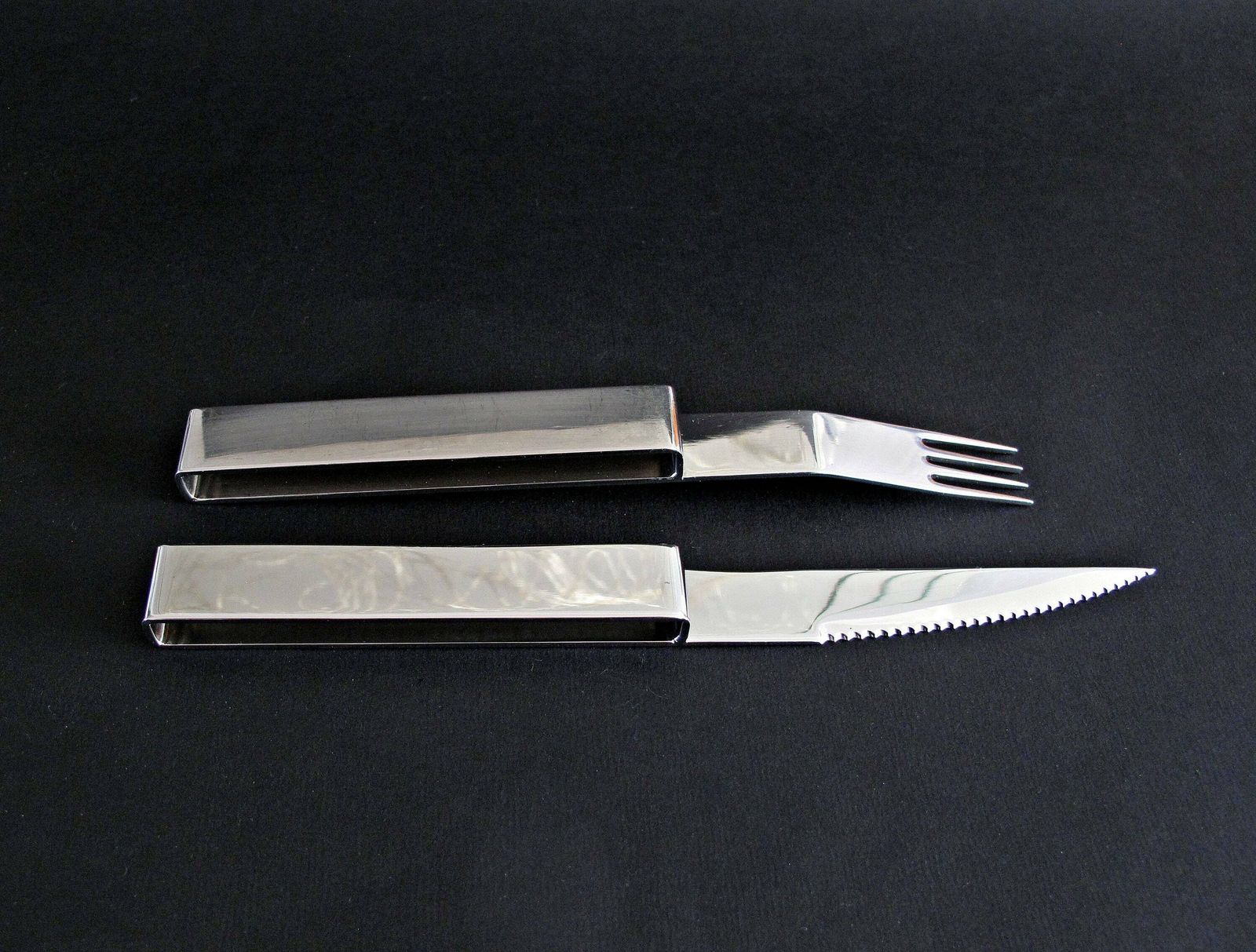 Hackman Steak Cutlery Designed By Harri Koskinen   Stainless Steel Steak Cutlery By Hackman For Iitala, Finland photo 58.0