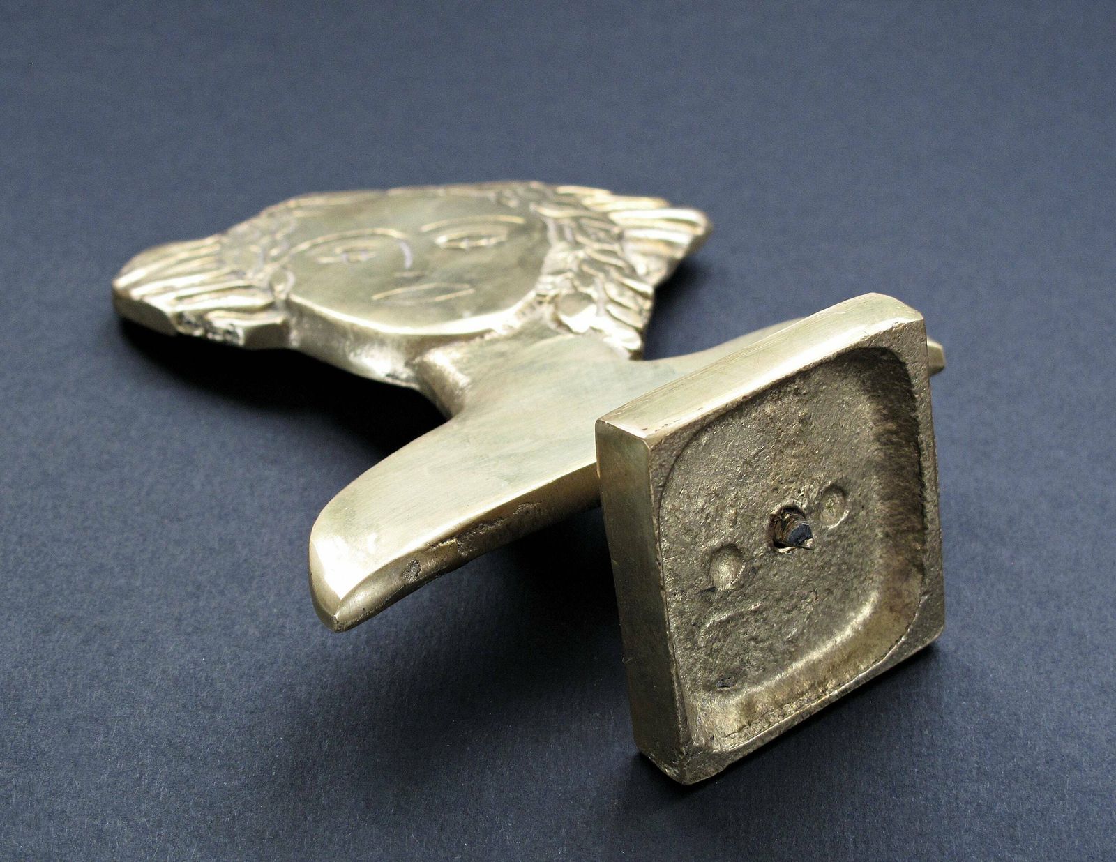 Matisse Style Brass Paperweight   Female Figure Paperweight photo vintage