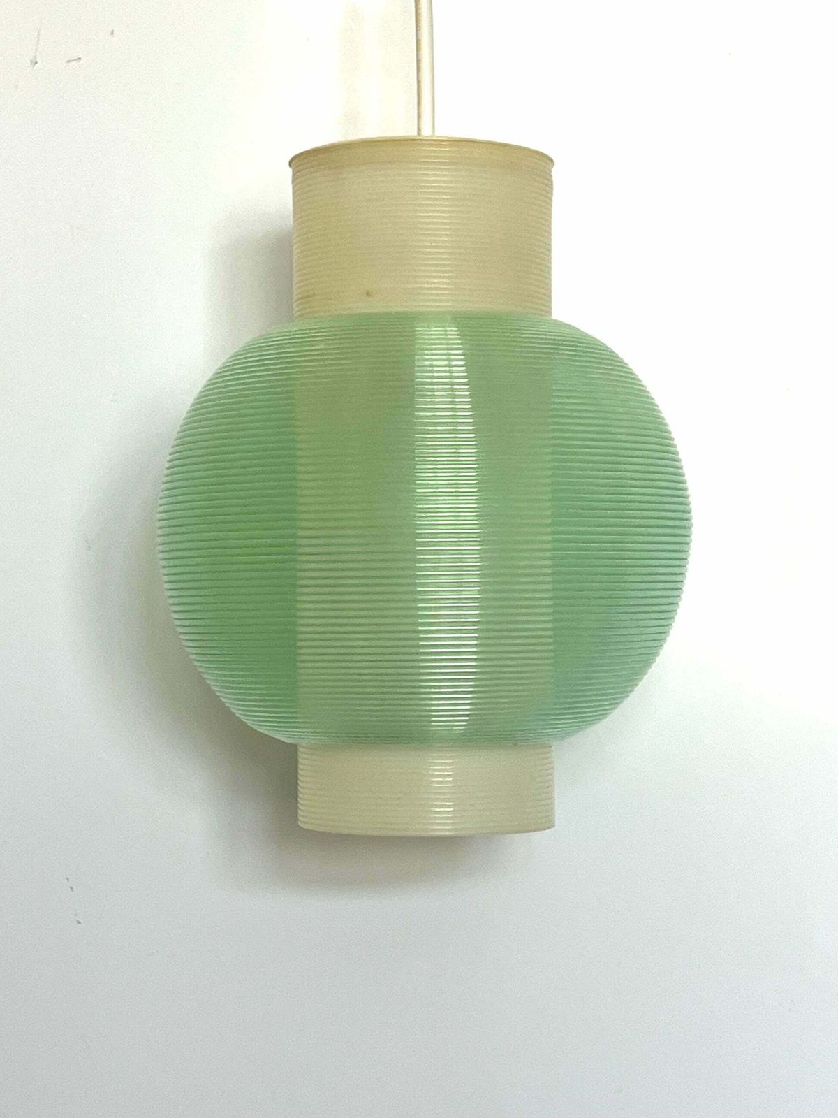 Rare Mid Century Modern Rotaflex Pendant Lamp By Yasha Heifetz USA 1960s