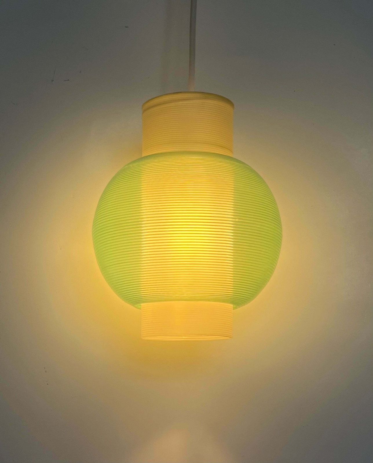 Rare Mid Century Modern Rotaflex Pendant Lamp By Yasha Heifetz USA 1960s photo furniture