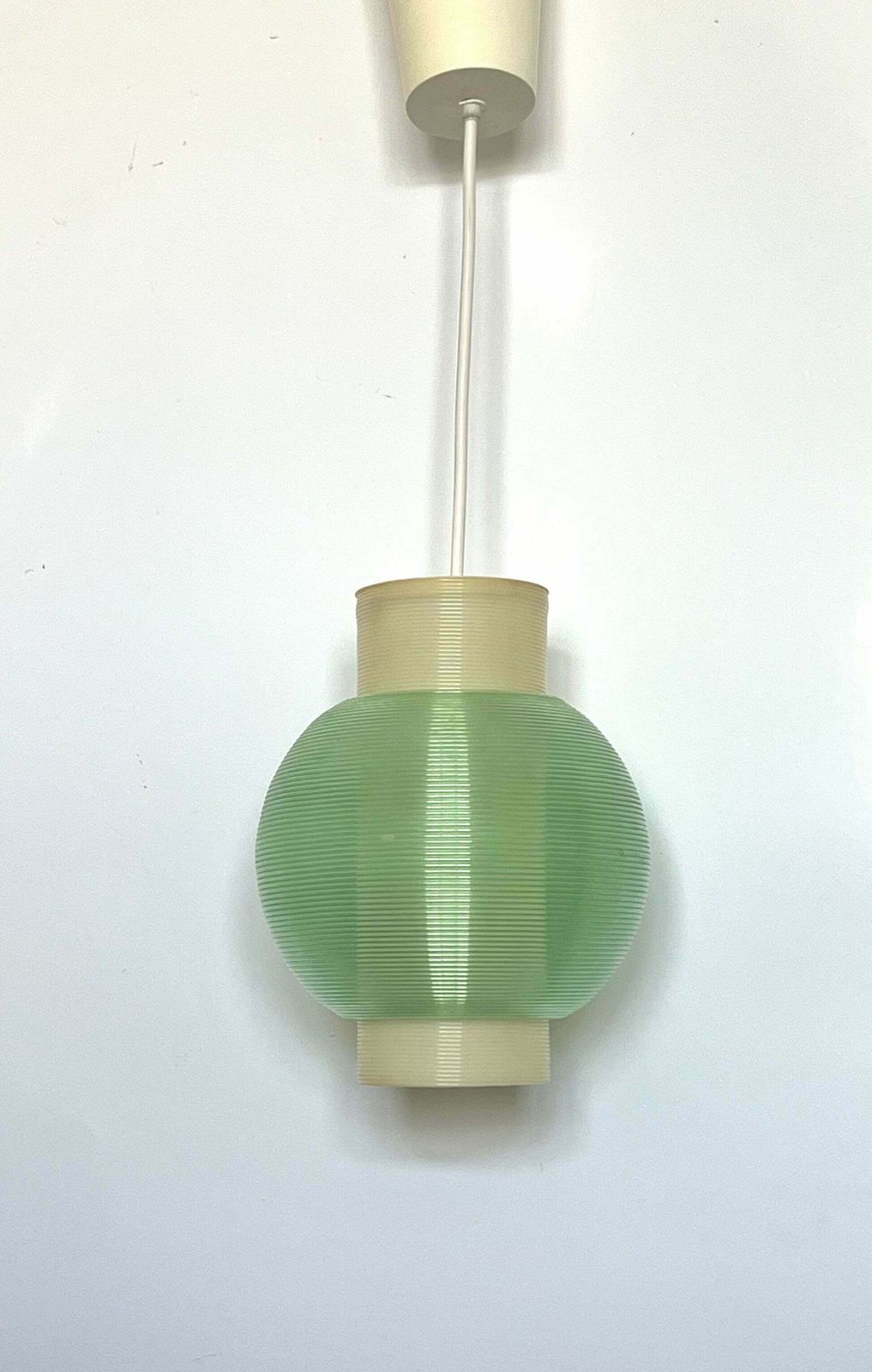 Rare Mid Century Modern Rotaflex Pendant Lamp By Yasha Heifetz USA 1960s photo for sale