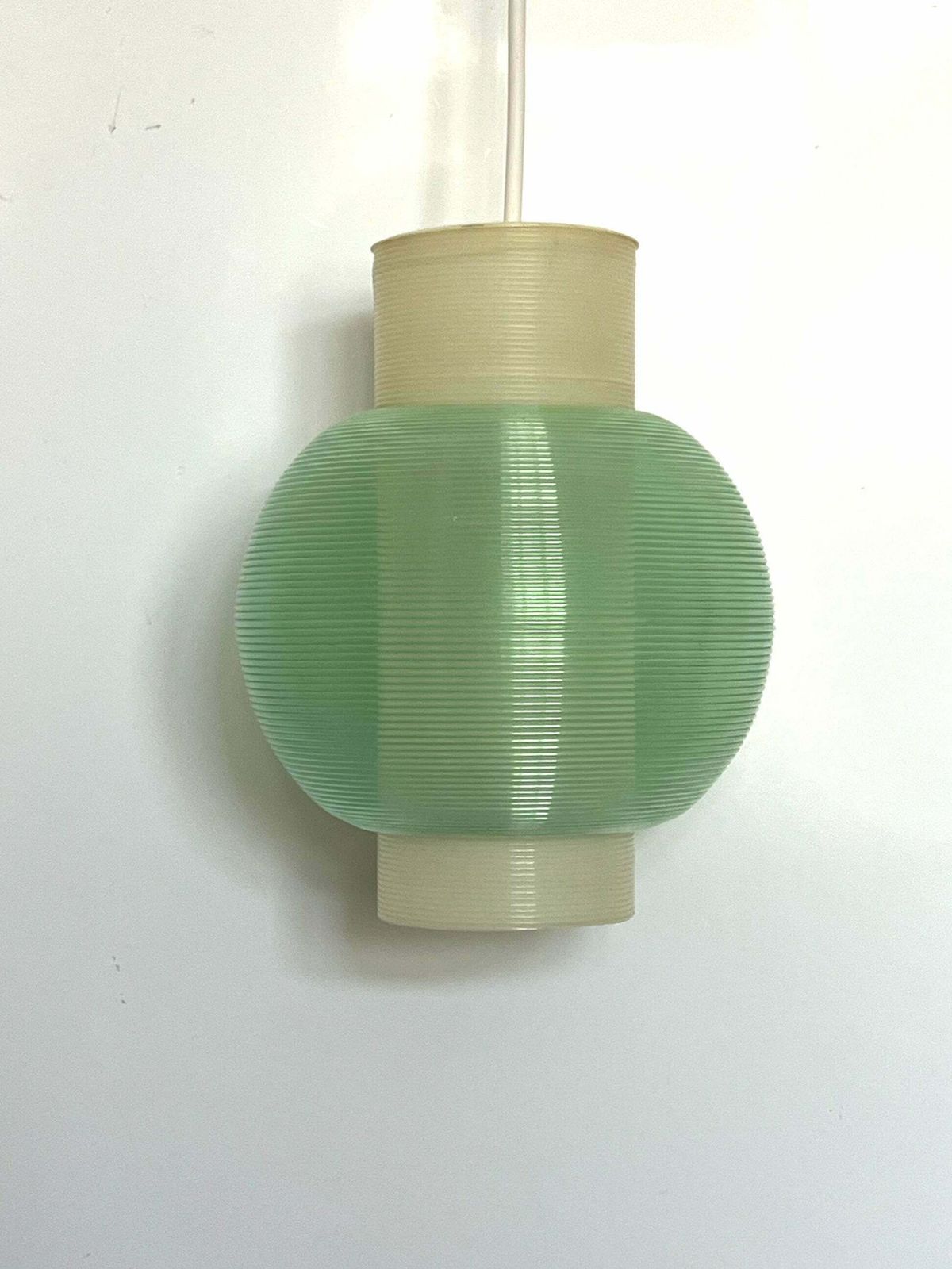 Rare Mid Century Modern Rotaflex Pendant Lamp By Yasha Heifetz USA 1960s photo vinterior