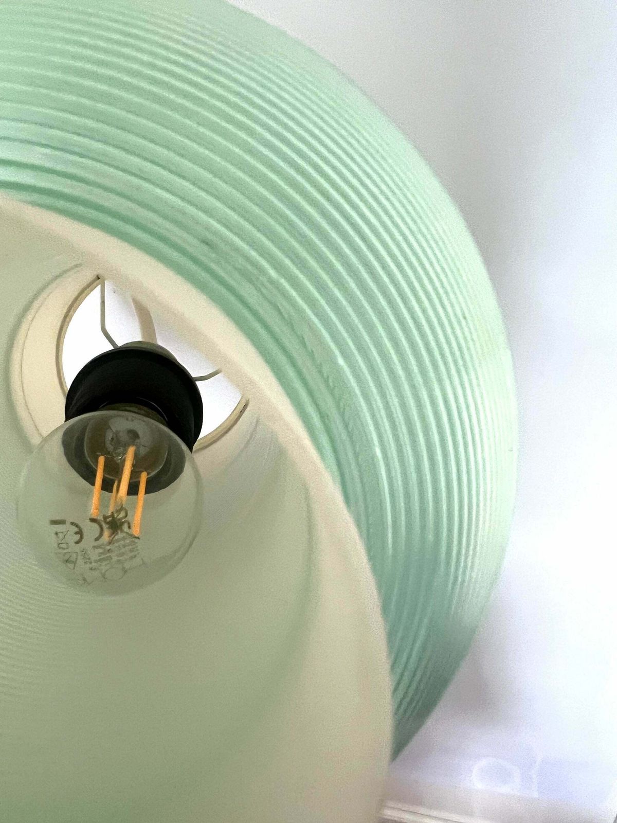 245.0 Rare Mid Century Modern Rotaflex Pendant Lamp By Yasha Heifetz USA 1960s photo