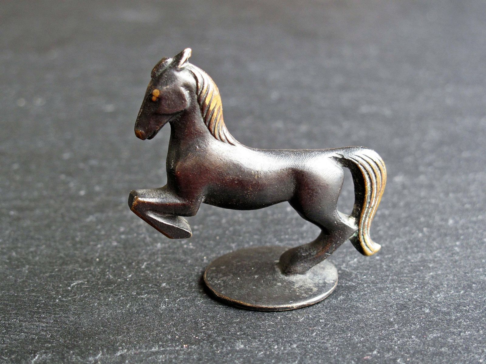 Richard Rohac Small Horse   Blackened Brass Small Horse By Richard Rohac Of Austria photo 139.0