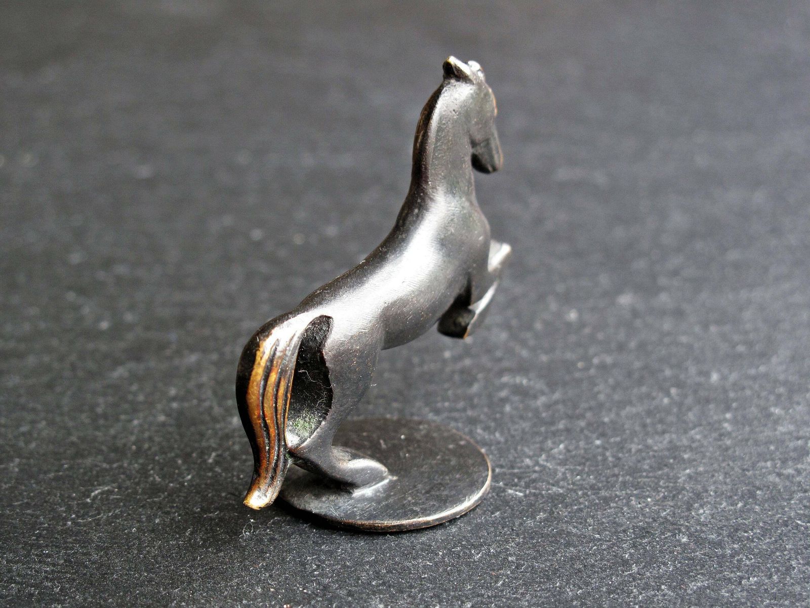 Richard Rohac Small Horse   Blackened Brass Small Horse By Richard Rohac Of Austria photo vinterior