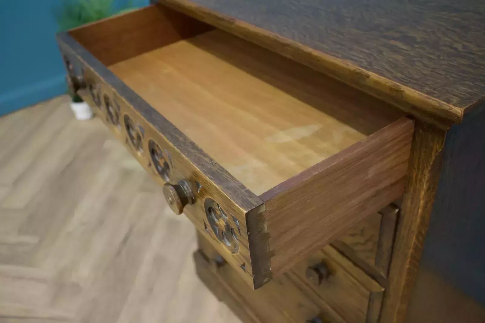 Antique Style Vintage Oak Chest Of Drawers photo buy