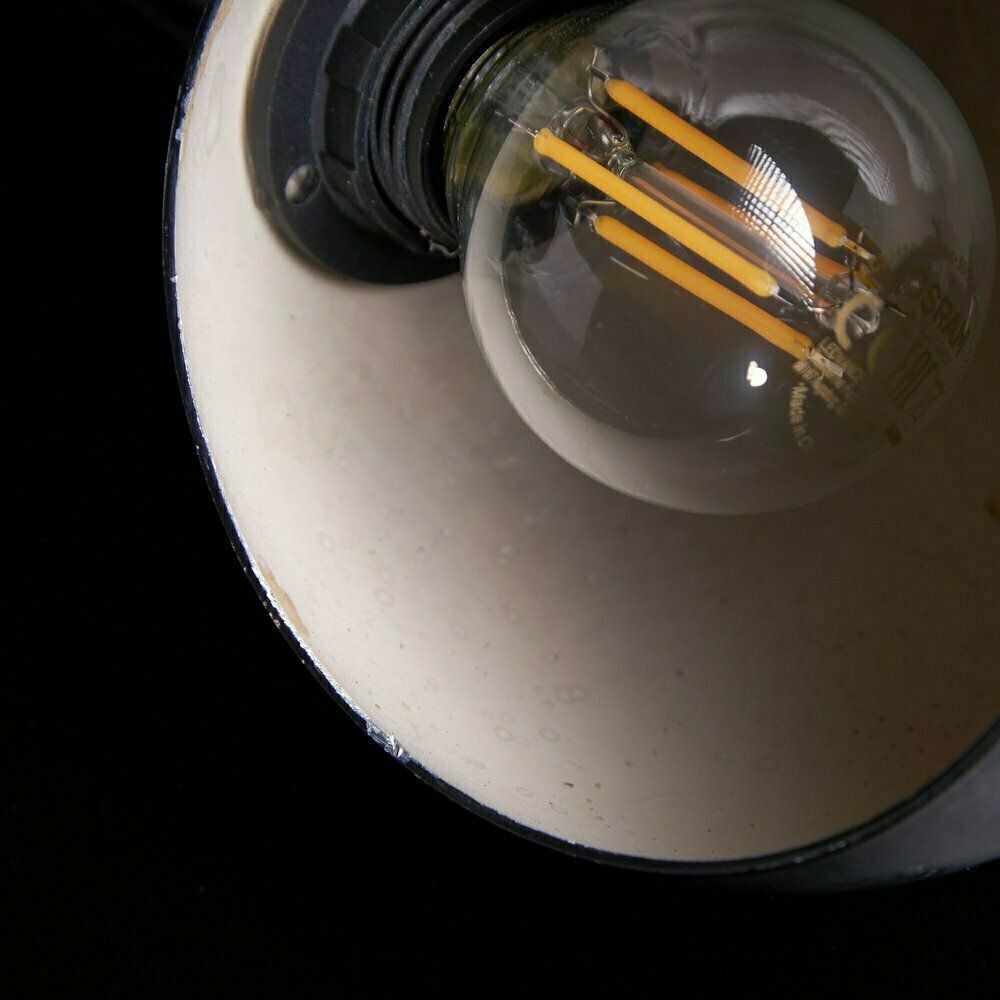 Matte Black Table Lamp With Spherical Hood 1980s photo vinterior