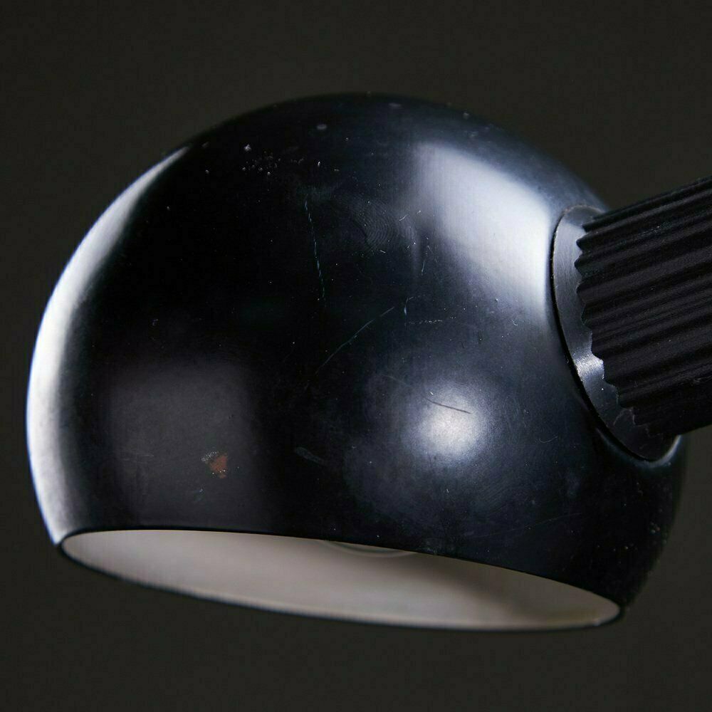 photo for sale Matte Black Table Lamp With Spherical Hood 1980s