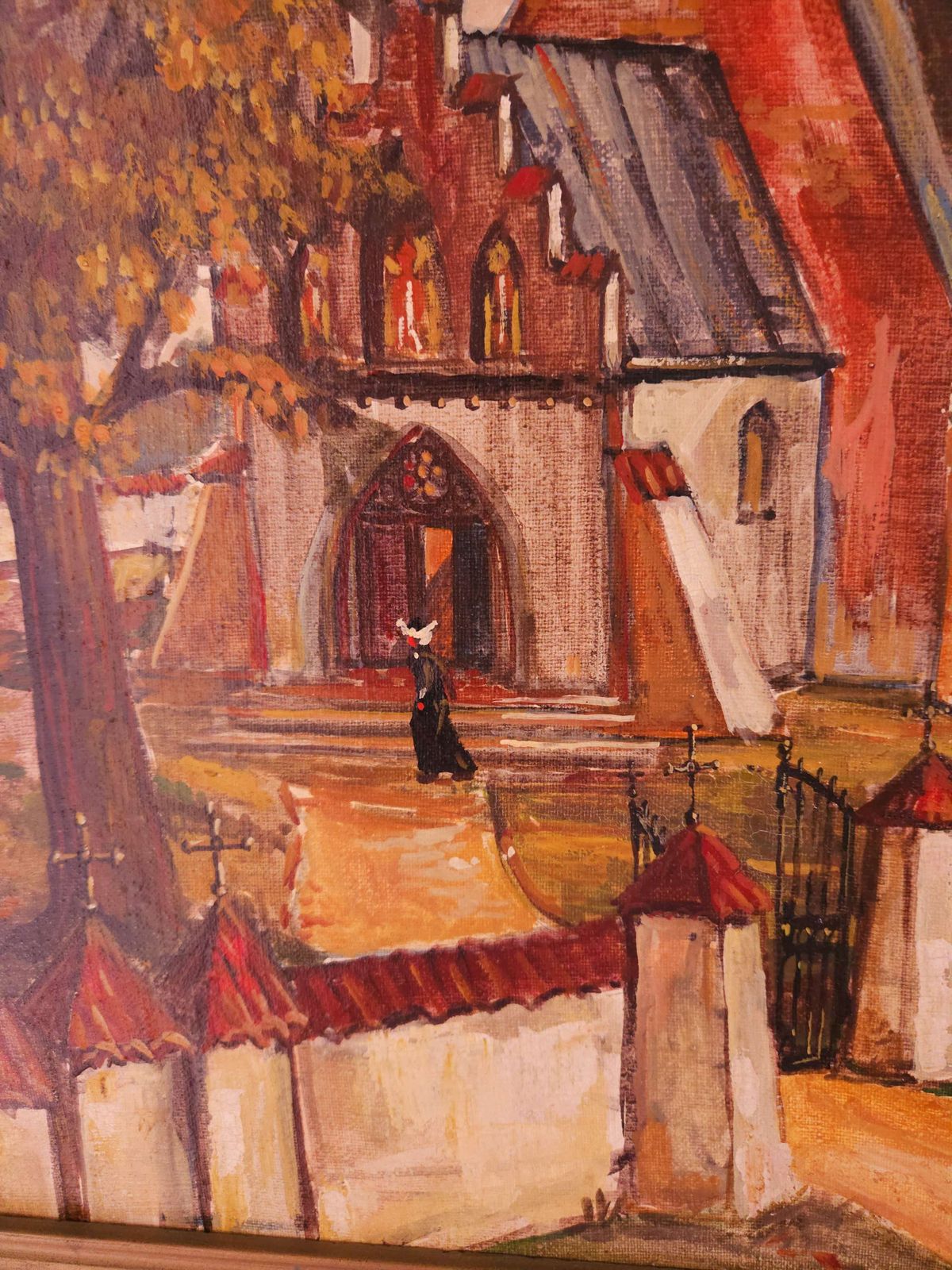 Large And Striking, Framed Oil On Canvas, Signed By Artist Dobryansky photo vinterior