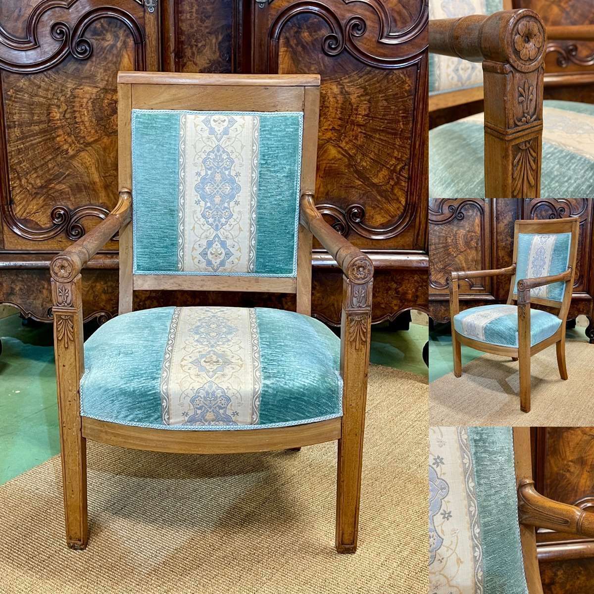 Restoration Period Armchair In 19th Century