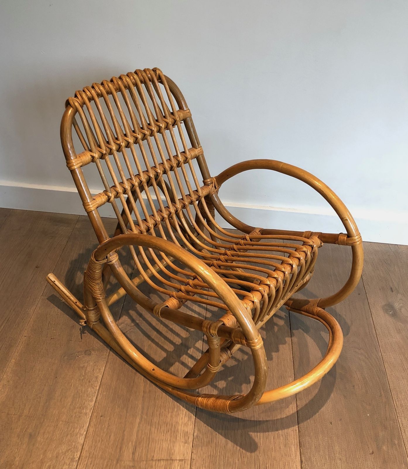 Rattan Children's Rocking Chair photo furniture