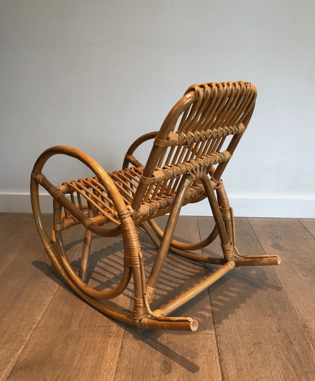 Furniture Rattan Children's Rocking Chair photo