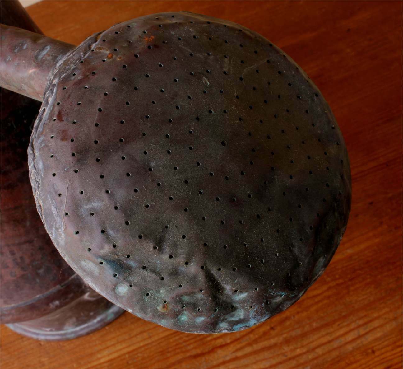 Beautiful Large Rose French Copper Arrosoir. Garden Watering Can. C1800. photo vintage