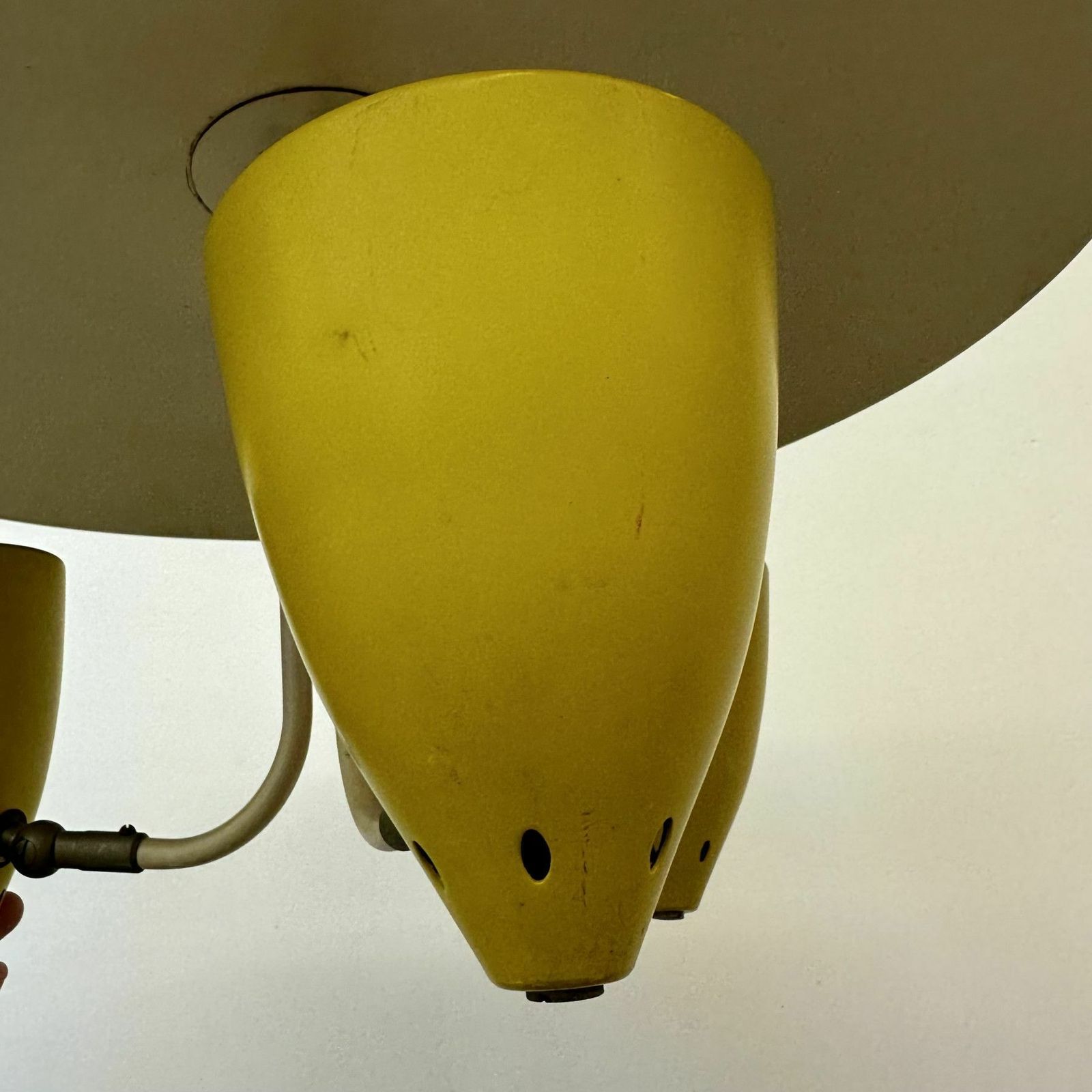 1207.0 Hala Zeist Hanglamp J.H. Busquet Pendant, Ca. Jaren 1950 photo