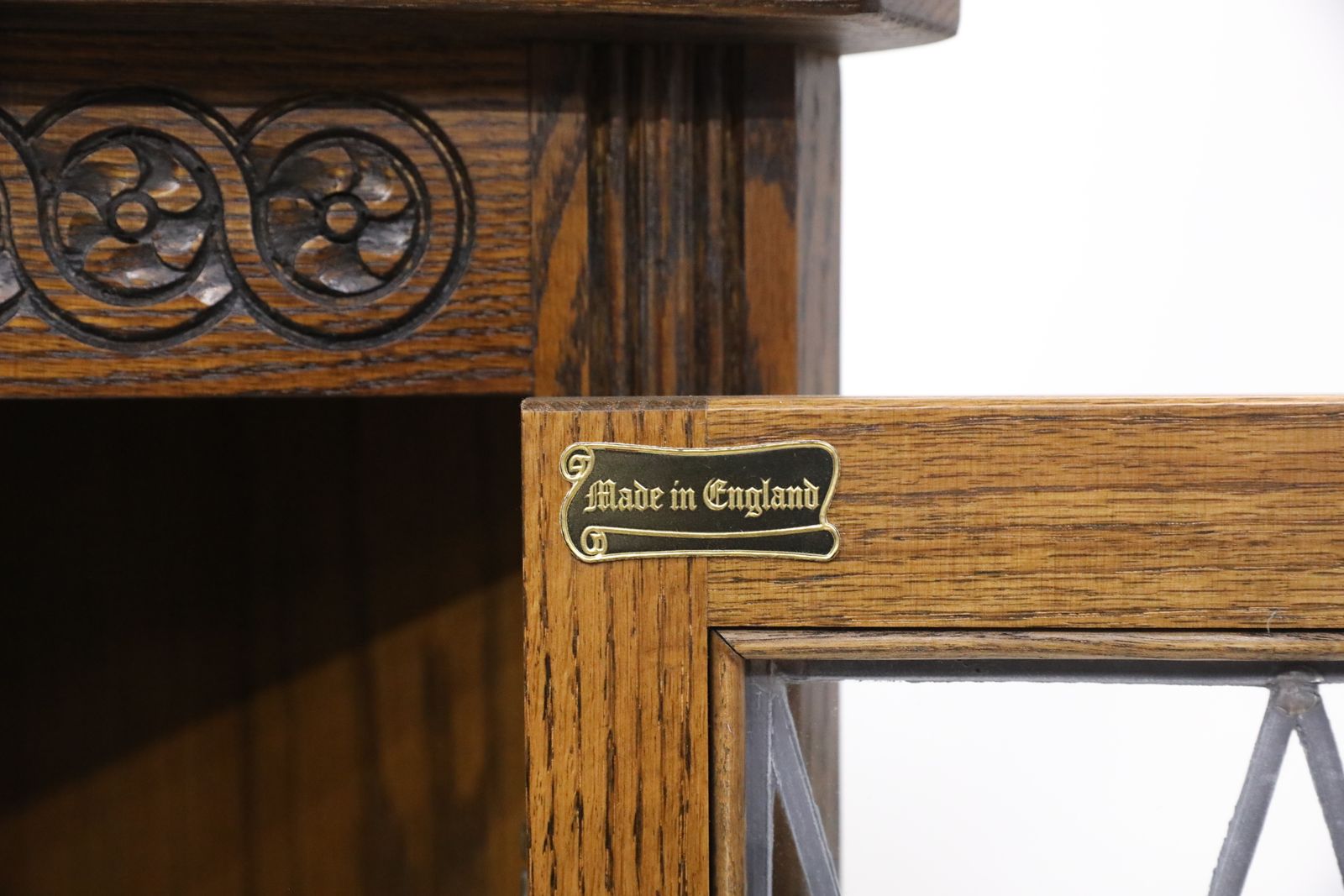 Old Charm 75 Anniversary Corner Display Cabinet Light Oak Free Uk Delivery photo 347.0