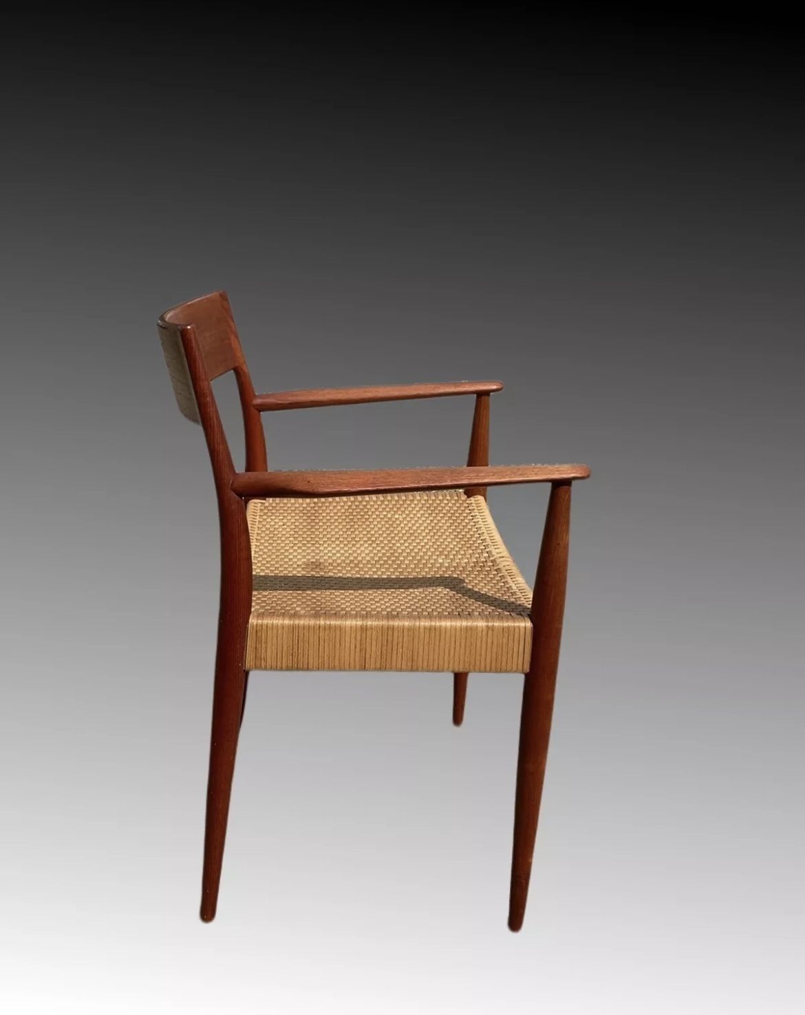 Danish Modern Chair By Enjar Larsen & Bender Madsen For Willy Beck, Mid Century Style photo furniture