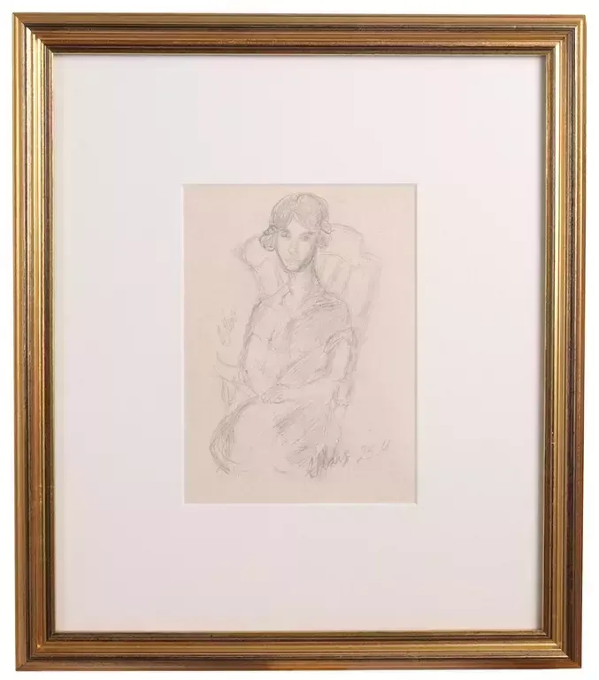 Sketch For The Portrait Of Meija Amiragova photo Art