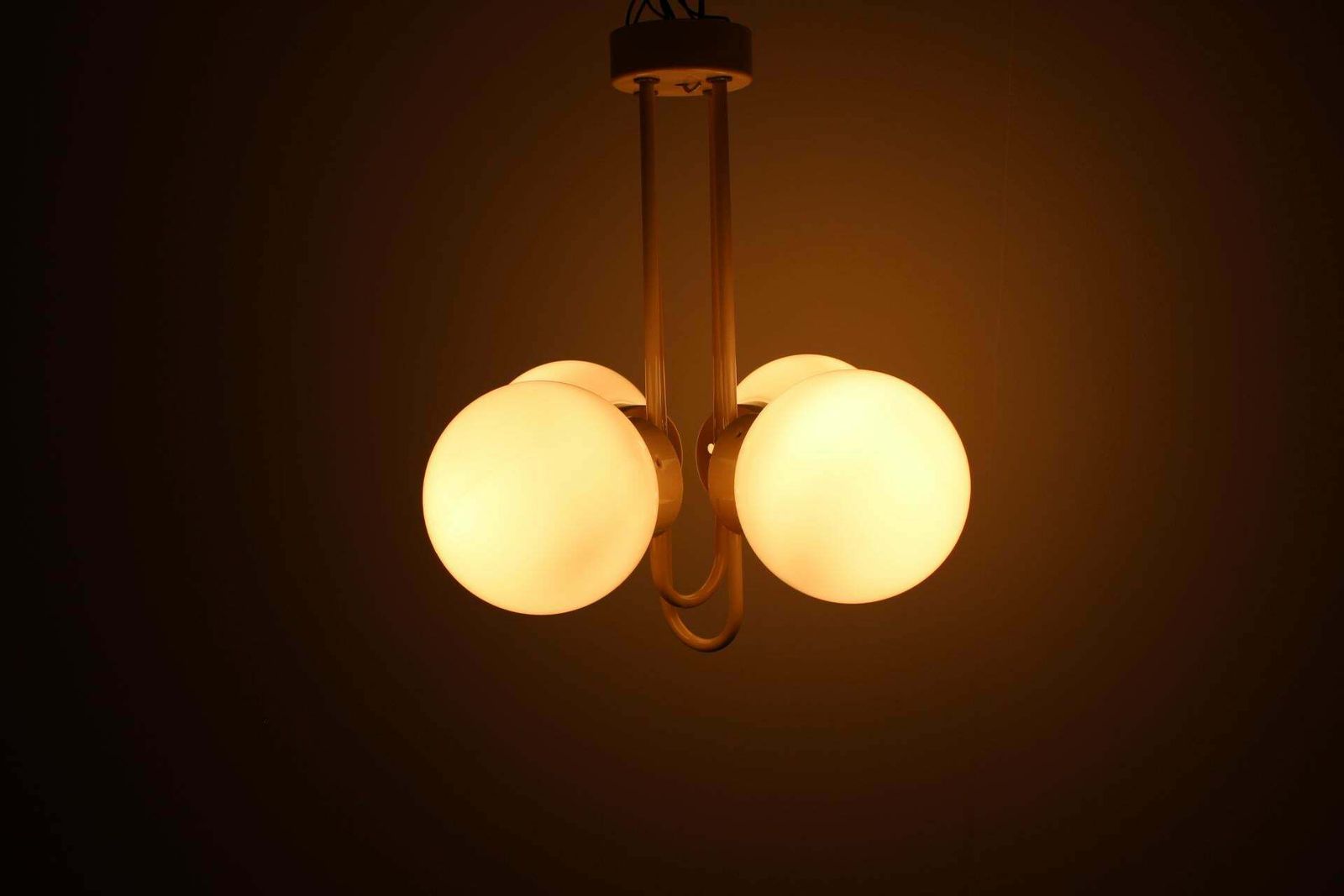 Mid Century Chandelier By Instala Decin, 1970s, Czechoslovakia photo vintage