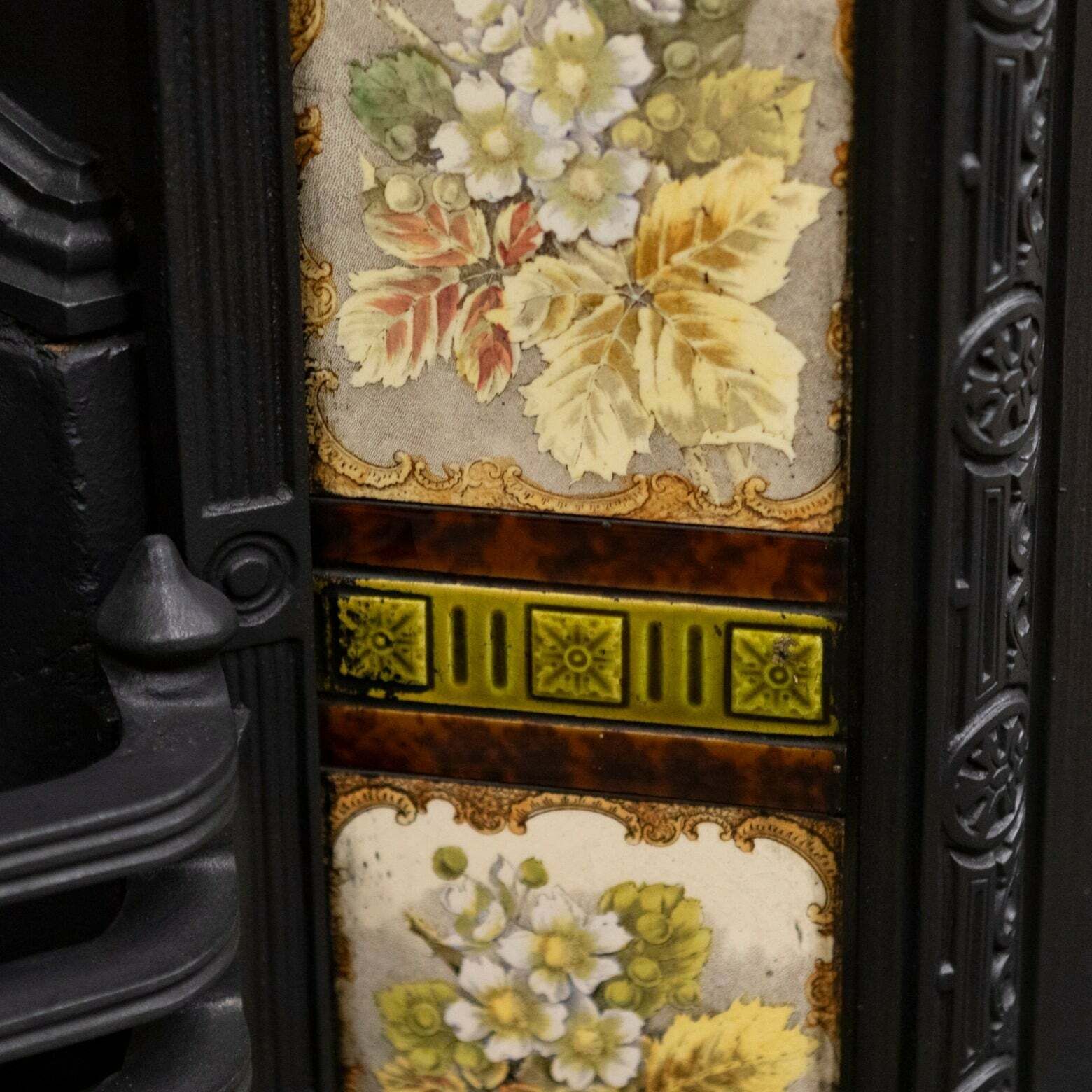 Antique Victorian Tiled Fireplace Insert photo buy