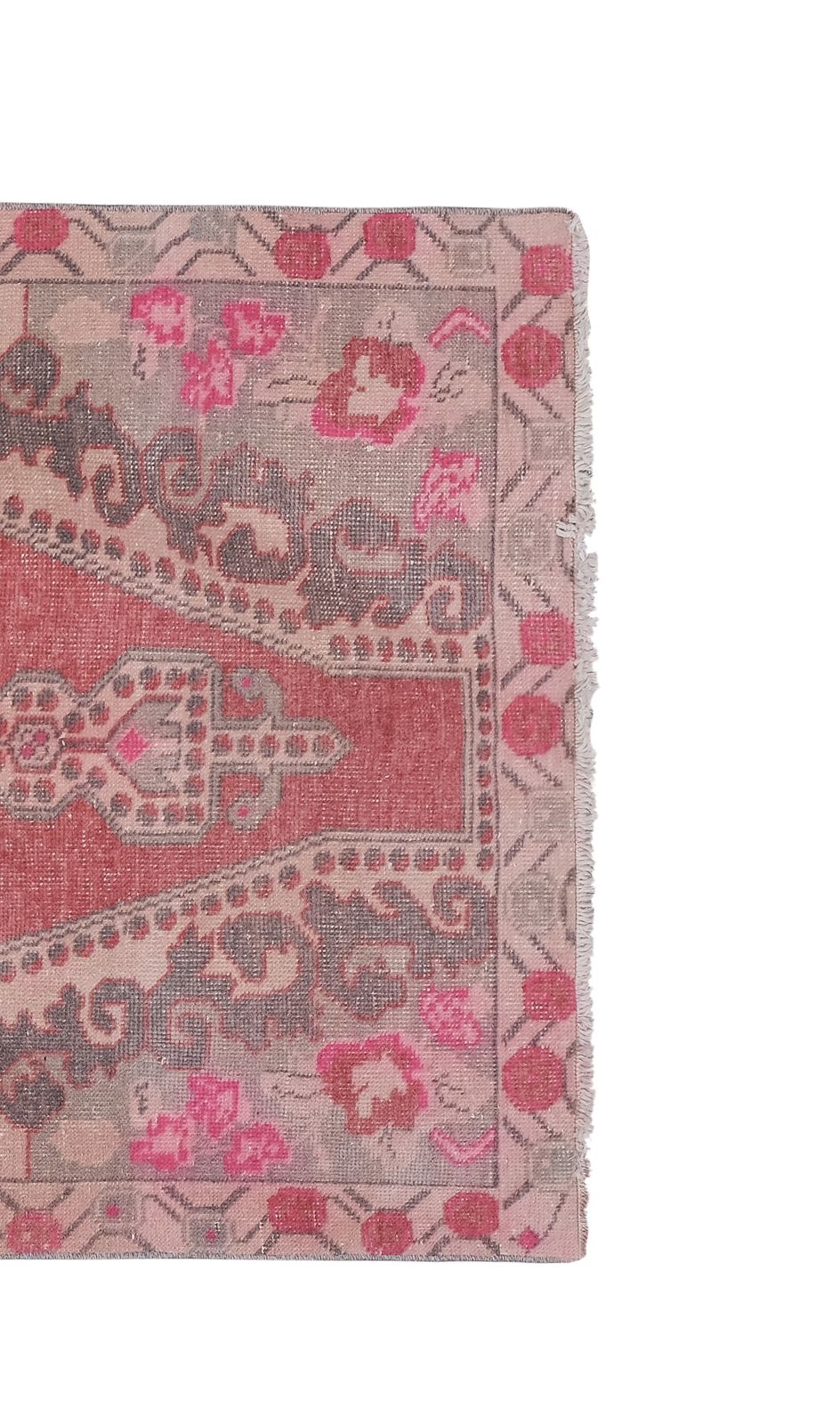 1960s Vintage Turkish Hand Knotted Area Rug photo for sale