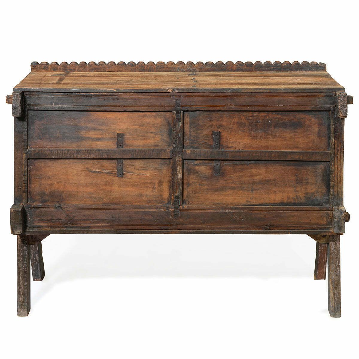 Antique Carved Wooden Damchiya photo for sale