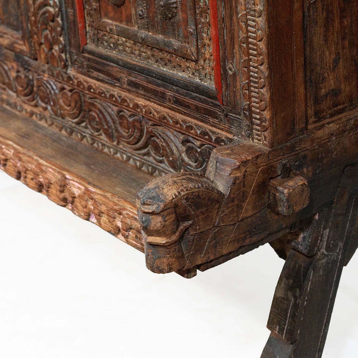 Antique Carved Wooden Damchiya photo 1795.0