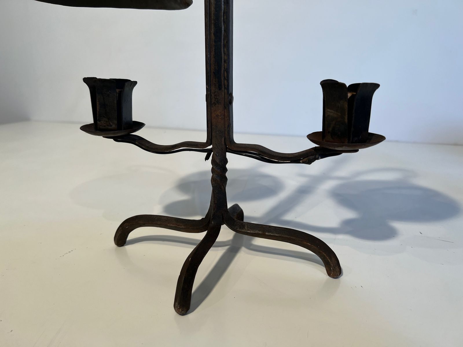 photo for sale Wrought Iron Candelabra With 2 Lights