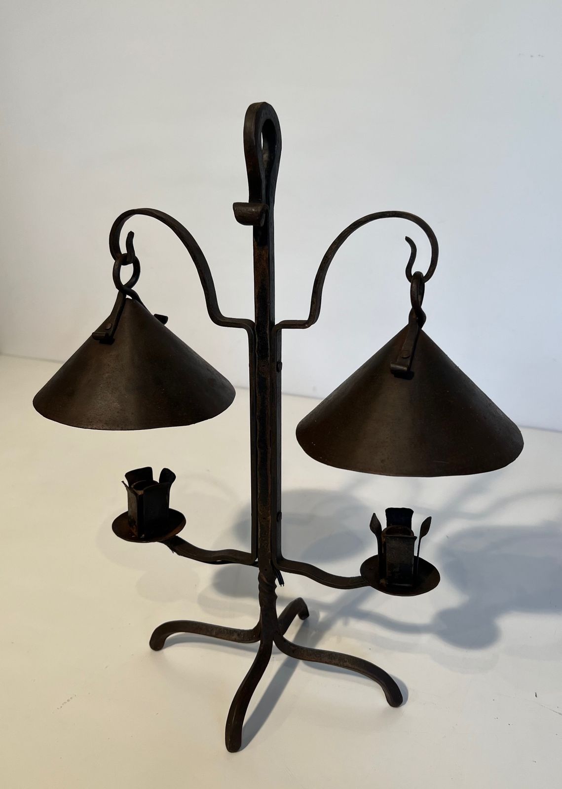Home Decor Wrought Iron Candelabra With 2 Lights photo