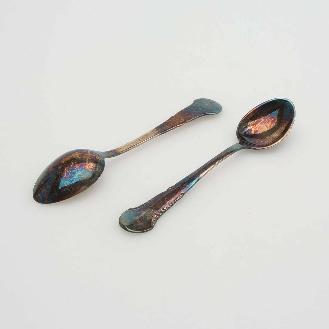 Exclusive Tea Coffee Spoons, 47 Pcs. Sterling Silver & Rare Collection 4 Set Box photo vinterior